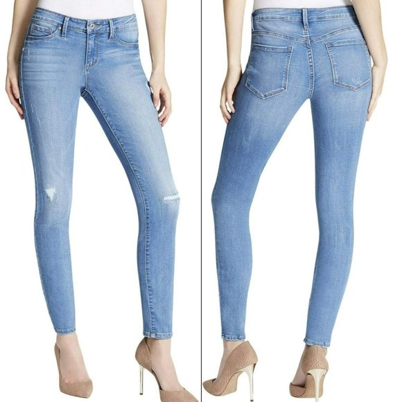 NWT Jessica Simpson Kiss Me Super Skinny Jeans Stretch Denim Size 30 Ramone NEW - Picture 1 of 7